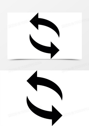 两旋转箭头图标
