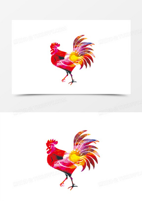 公鸡图案素材