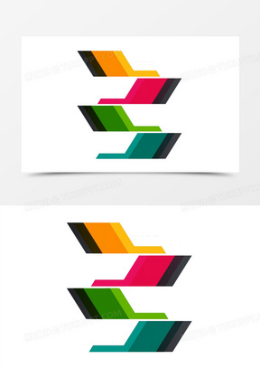 三色叠加ppt装饰图案