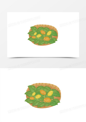 卡通手绘蚕蛹素材