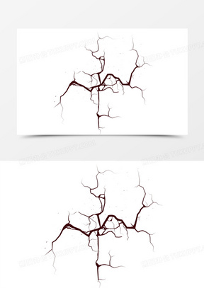 手绘墙面裂纹裂痕效果元素550地面裂开效果元素640地面裂缝300干旱地