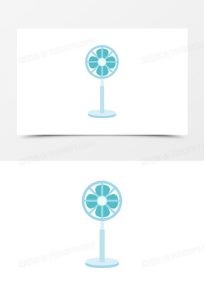 手绘风扇图片素材