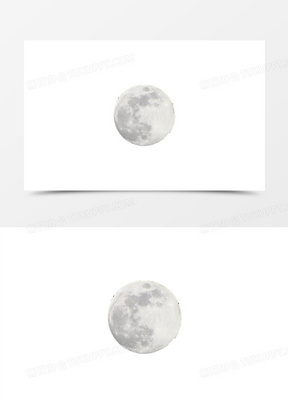 白色月亮图片素材