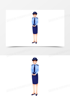 女警察图片素材