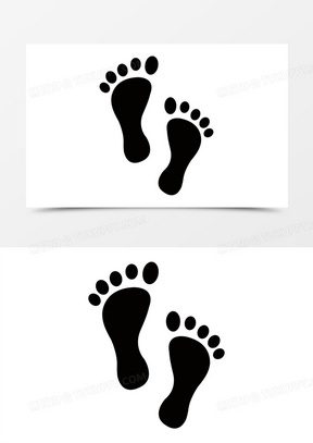 脚丫卡通图片素材