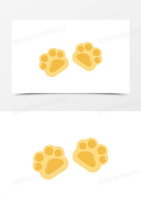 手绘猫爪印素材1591简约手绘卡通猫爪元素961手绘猫爪免抠元素261手绘