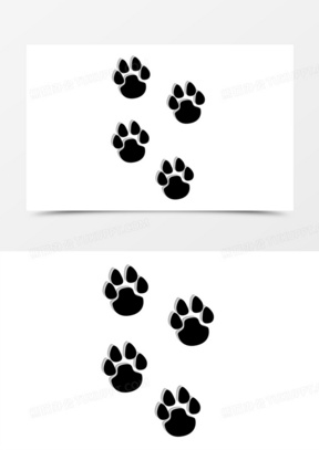 狗脚印素材_狗脚印图片_狗脚印素材图片下载_熊猫办公