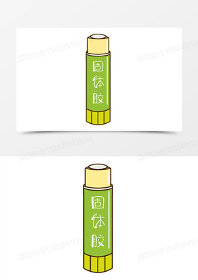 卡通手绘固体胶免抠元素