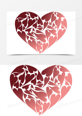 中国风红色爱心爱心