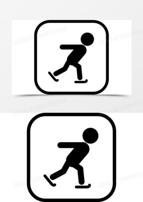 滑冰标志图标