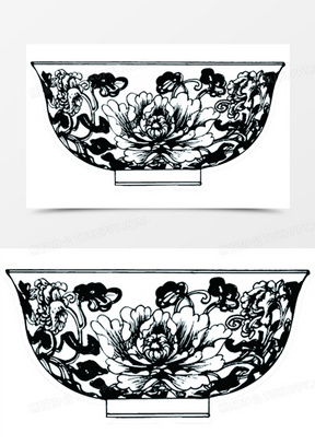 大碗图片简笔画