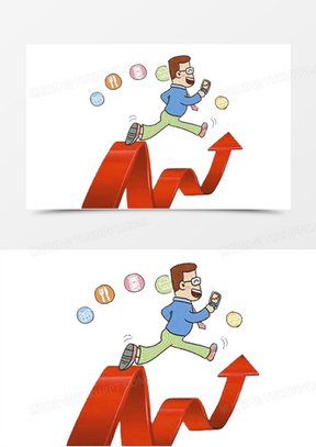 箭头红色图片素材