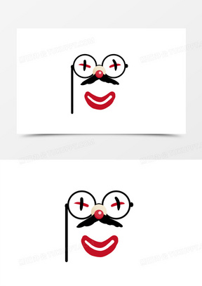 白脸小丑面具图片高清