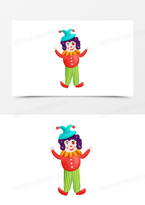 卡通表演图片素材