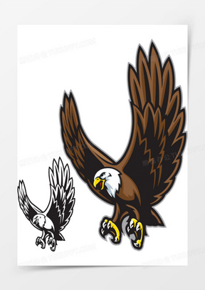 卡通鹰图片素材