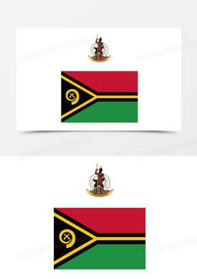 矢量瓦努阿图国徽