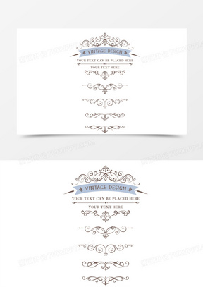 多个英伦复古花边