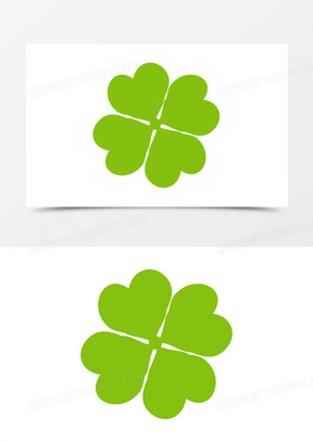 四叶草手绘图片素材