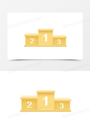 卡通领奖台图片素材