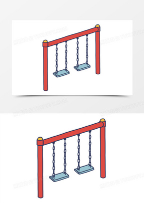 公园里的泛黄秋千图片高清
