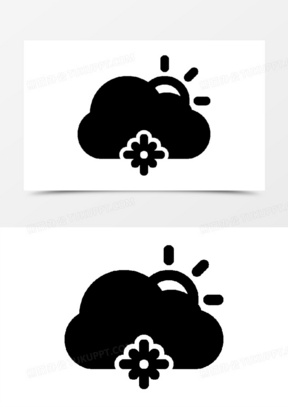 小雪中雪大雪天气符号图片