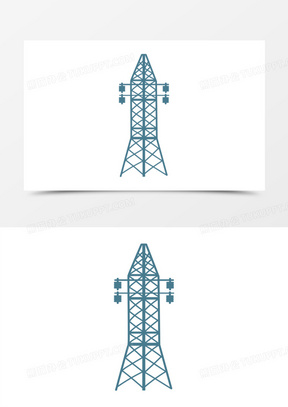 电力铁塔图片 卡通图片