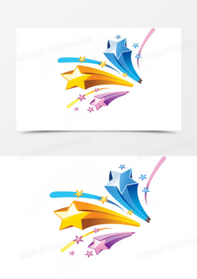 放射性星星活动元素图稿