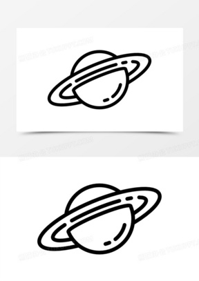 土星简笔图片