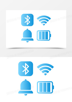 状态栏信号图标素材图片