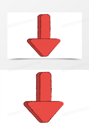 下降箭头素材_下降箭头图片_下降箭头素材图片下载_熊猫办公