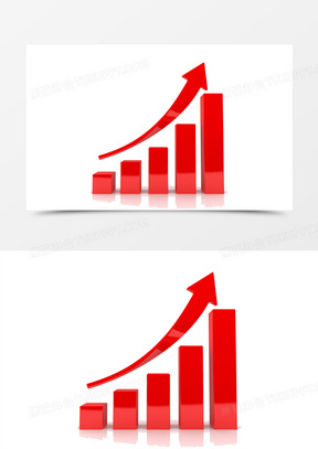 红色上升箭头素材_红色上升箭头图片_红色上升箭头素材图片下载_熊猫