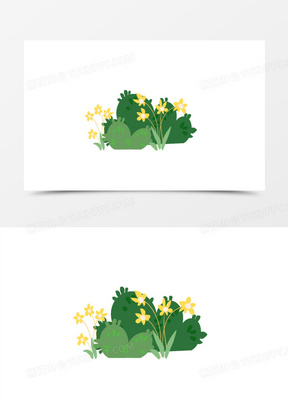 手绘草坪图片素材