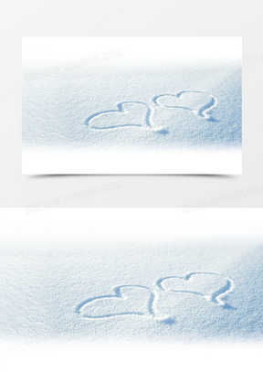 雪地踩简单图案图片
