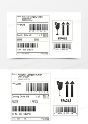 外包装箱标签贴