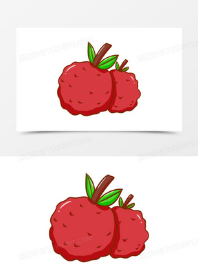 荔枝手绘图片素材