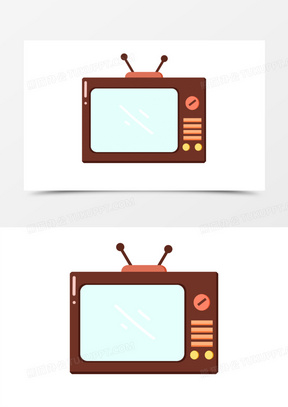 手绘电视图片素材