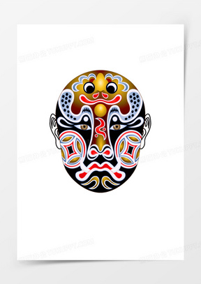 生龙活虎的脸谱