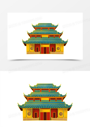 国潮建筑图片素材