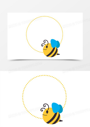 蜜蜂边框图片素材