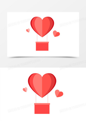 爱心气球图片素材