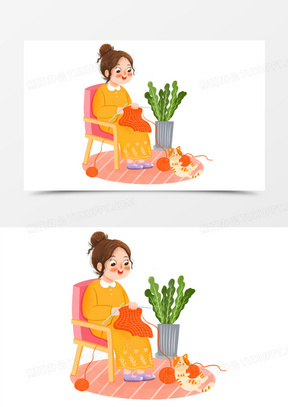 卡通毛衣图片素材