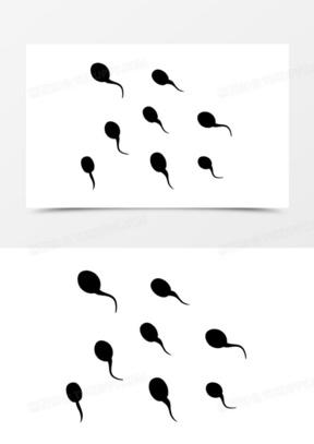 手绘简约小蝌蚪免抠素材