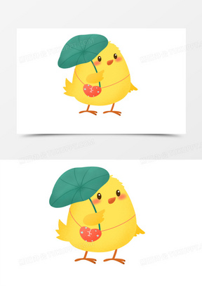 手绘小鸡免抠元素382手绘免抠上学小鸡元素80手绘卡通可爱小鸡上学