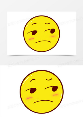 卡通手绘创意emoji傲慢表情素材