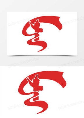 手绘华表剪影党政元素