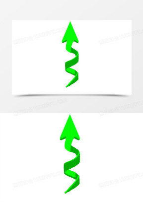 螺旋上升箭头装饰素材