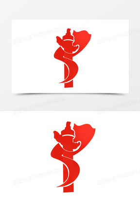 大气红色两会金色天安门剪影华表党徽背景3040红旗军人华表矢量