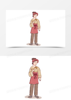 古装卡通人物素材_古装卡通人物图片_古装卡通人物素材图片下载_熊猫