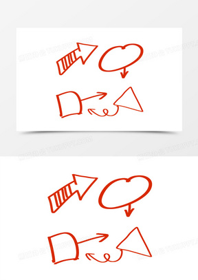 卡通手绘做标记装饰元素