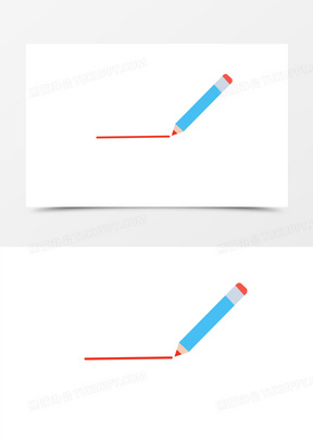 卡通手绘铅笔画重点装饰素材
